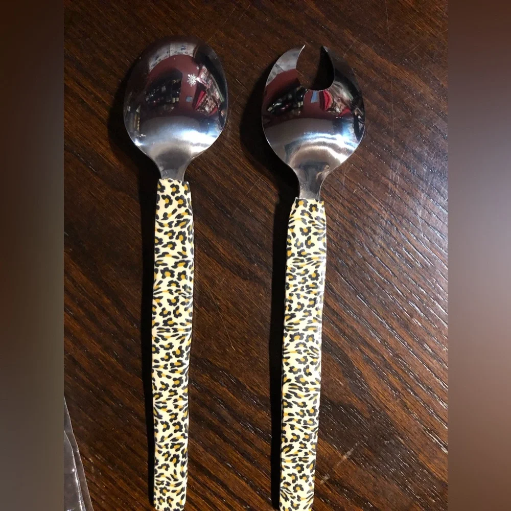 X Large Serving utensils Leopard cheetah print🐆